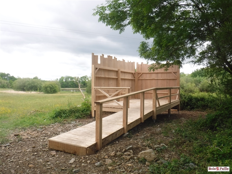 Réalisation d'un observatoire pour la réserve naturel des Antonins à St Marc La Lande (79)